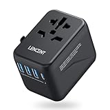 LENCENT Adaptador Internacional de Viaje USB-A + USB-C